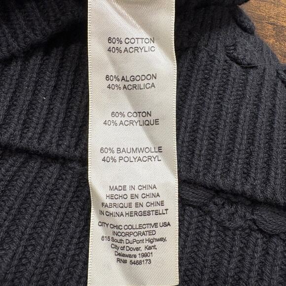 Loralette Plus Size 3X Sweater Allover 3D Bobble Crew Neck Balloon Sleeve Black - Picture 5 of 14